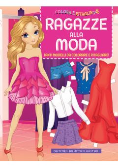 Colora e ritaglia. Ragazze alla moda